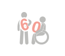 Stickpeople holding numbers that read "60"