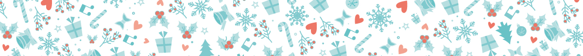 Mini banner of Christmas icons