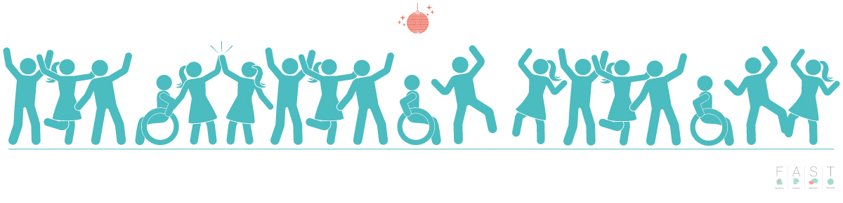 Dancing illustration banner